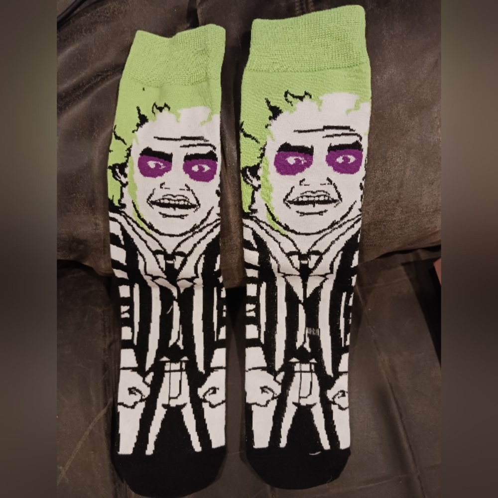 Beetle Juice Long Socks